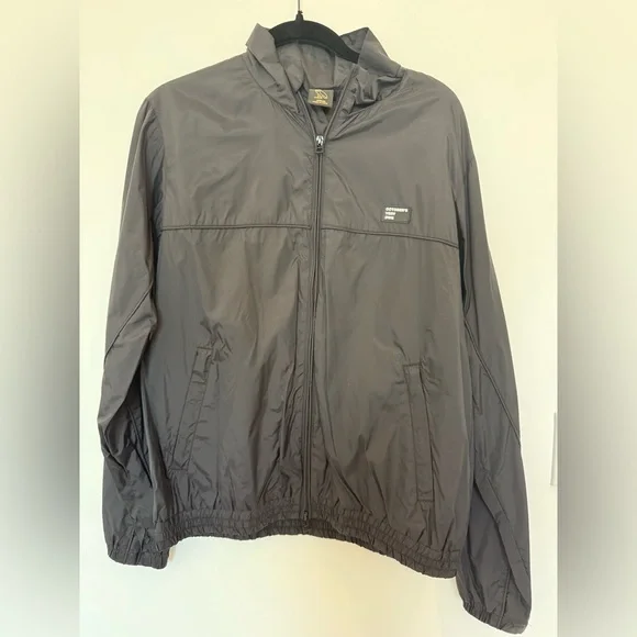 OVO Black Windbreaker Jacket with Team October Design Windbreakers